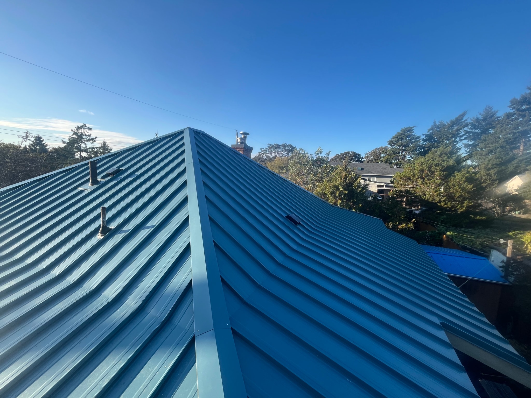 Standing seam metal roofing installed by Ridgeform